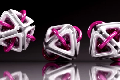 1366x768 3D Triangles Desktop PC And Mac Wallpapers