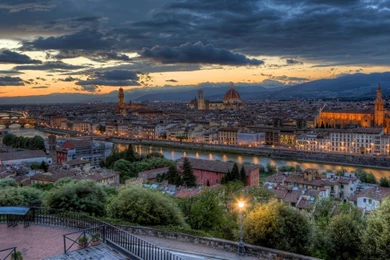 1366x768 Florence Evening Wallpapers