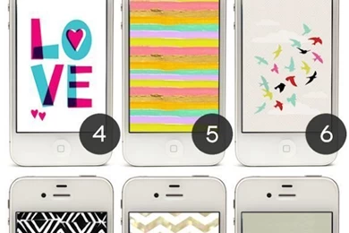 Lines Across": 24 Free Graphic iPhone Wallpapers
