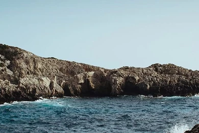 One Sunny Day Sea Rock Beach Nature iPhone 4s Wallpapers Download ...