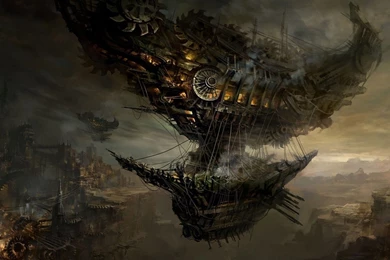 Download Steampunk Blimp Wallpapers 1920x1080