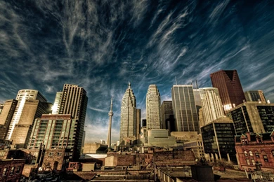 Amazing Sky And Toronto Building Canada HD Wallpapers HD Wallpapers