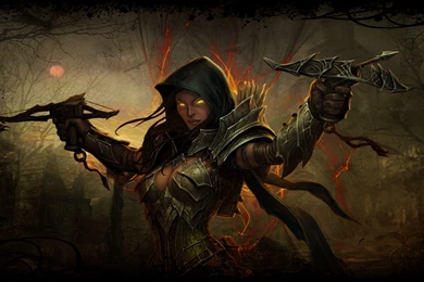 Diablo 3 Demon Hunter (background) By Cursedblade1337 On DeviantArt