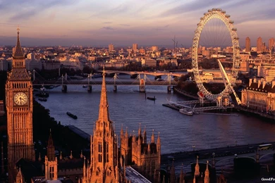 Big Ben London Eye Cityscapes City Skyline Landscapes
