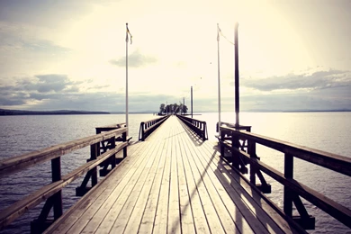 Theme Bin» Blog Archive » Simple Long Pier HD Wallpapers