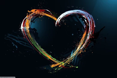 Colorful Heart HD Desktop Backgrounds Photo