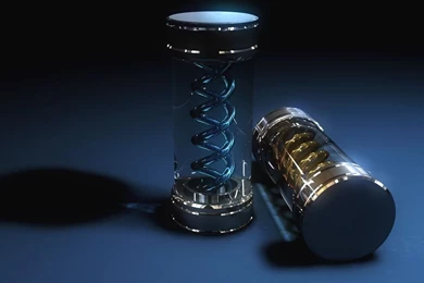 Download Wallpapers 1280x1024 Virus, Glass, Graphics, 3d, Bulb ...