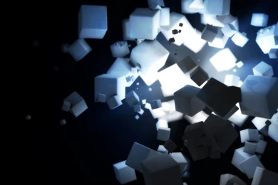 Download 1280x1024 3D Cubes Rendering With Source Of Light Wallpapers