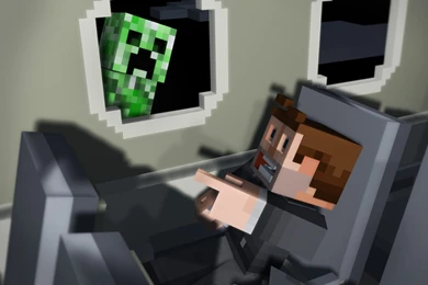 Minecraft creeper on a plane.jpg