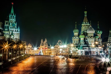 Red Square By Night, Moscow HD Wallpapers