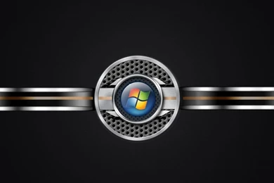 Download Wallpapers 1024x768 Windows 7, System, Os, Logo, Steel ...