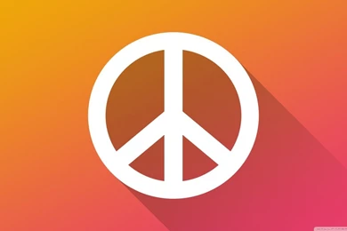 Orange Peace Sign HD Desktop Wallpapers : Widescreen : High ...