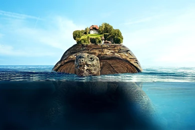 2560x1600 Floating Island Desktop PC And Mac Wallpapers