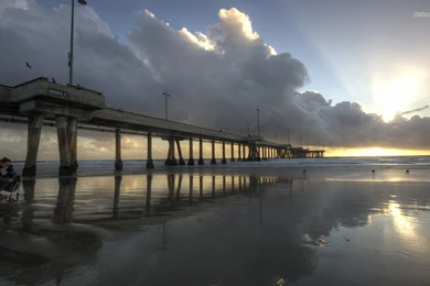Hermosa Beach Pier In Los Angeles Wallpapers   World Wallpapers ...