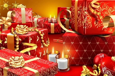 Christmas Presents Wrapped In Red HD Wallpapers » FullHDWpp   Full ...
