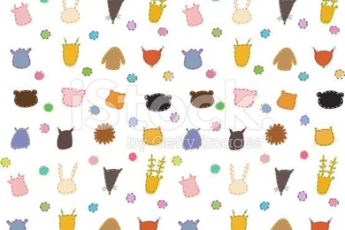 Cute Cartoon Animals Backgrounds Stock Vector Art 20947050   IStock