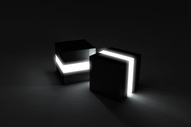 3d View Cubes Lights Wallpapers