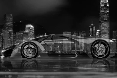 4K Wallpapers Ferrari F80 Side Crystal City Car 2014 « El Tony