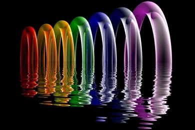 Desktop Wallpapers · Gallery · HD Notebook · Rainbow Rings Netbook ...