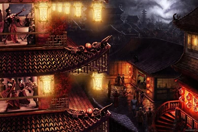 Download 1600x900 Japanese Game Concept Art Wallpapers