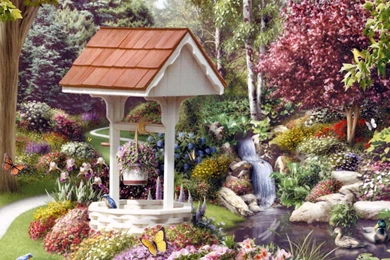 Beautiful Garden Wallpapers Desktop Wallpapers » WallDevil   Best ...