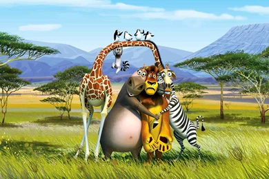 Animated animal Madasagar cartoon HD wallpapers.jpg