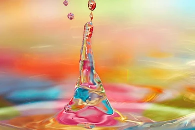 Bright Colorful Water Drop Wallpapers   1600x900   261064