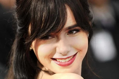 Lily Collins Women Actresses Faces Black Hair Color Picture ...