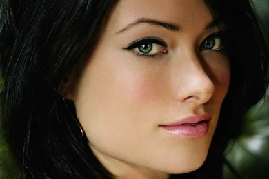 Women, Close up, Models, Olivia Wilde, Green Eyes, Earrings, Black ...