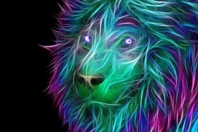 Download Wallpapers 640x960 Abstract, 3d, Art, Lion iPhone 4S, 4 HD ...