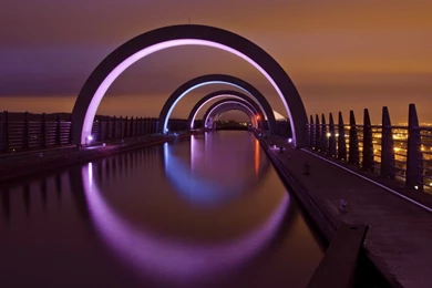 Scotland City At Night Wallpapers