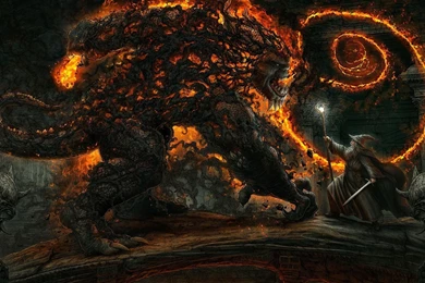 Balrog, Gandalf, The Lord Of The Rings, Fantasy Art, Artwork ...