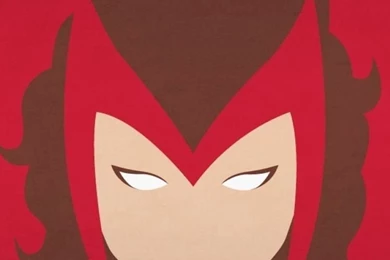 Minimalistic Marvel Comics Scarlet Witch Red Backgrounds Blo0p ...