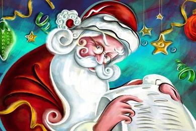 Santa Claus Christmas HD Desktop Wallpapers : Widescreen : High ...