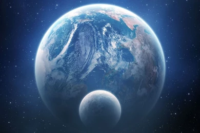 Download Planet Earth Moon Wallpapers