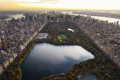 HD Backgrounds Central Park New York City Lake Skyscrapers ...