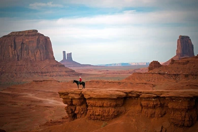 Cowboy West Hat People Places Nature Landscapes Canyon Cliffs ...