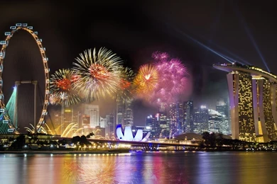 1366x768 Colorful Singapore Wallpapers