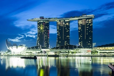 Singapore Skyline HD Desktop Wallpapers : Widescreen : High ...