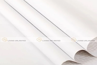 Solid PVC Wallpapers White Modern Bedroom Furniture Self Adhesive ...