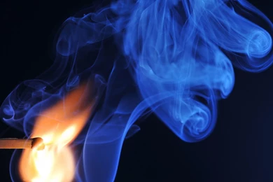 Blue Match Smoke   HD Backgrounds Wallpapers
