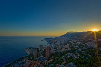 Beautiful Sunrise In The City Monaco Wallpapers
