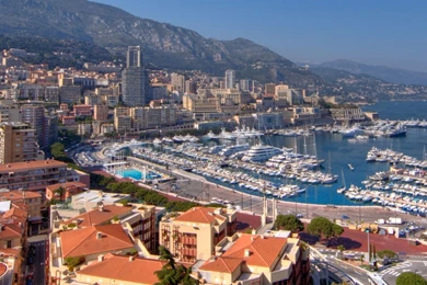 Download Wallpapers 3840x1200 Monaco, Yacht, Bay, Buildings ...