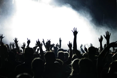 Download Wallpapers 2560x1440 People, Hands, Concert, Music, Crowd ...