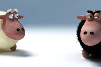 Multi Monitor Dual Screen Cartoon Humor Sheep Wallpapers ...