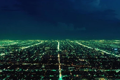 Aerial City Night Wallpapers