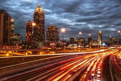 1920x1080 Atlanta City Night Wallpapers