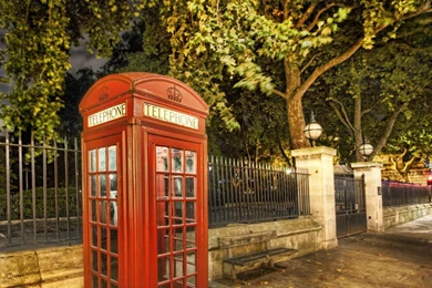 HD Backgrounds London City Red Telephone Box Booth Street Wallpapers ...