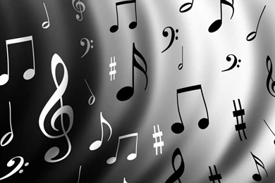 Desktop Wallpapers · Gallery · HD Notebook · Music Notes Netbook ...