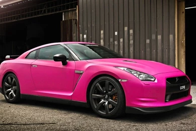 Wallpapers Wallpaper: Nissan GTR In Matte Pink Wallpapers